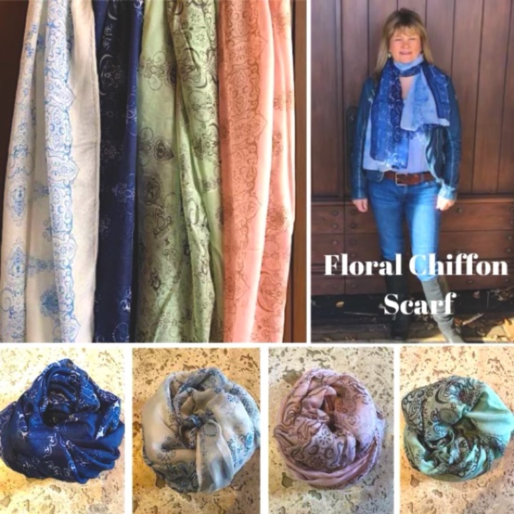 Chiffon Scarf for Women You get ALL 4 colors Swimsuit Coverups, Swimsuit Wraps
